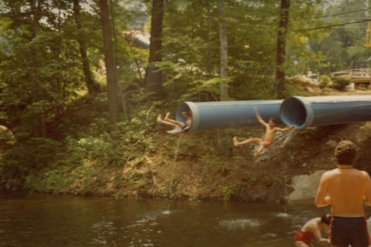 Una de las peligrosas atracciones del Action Park