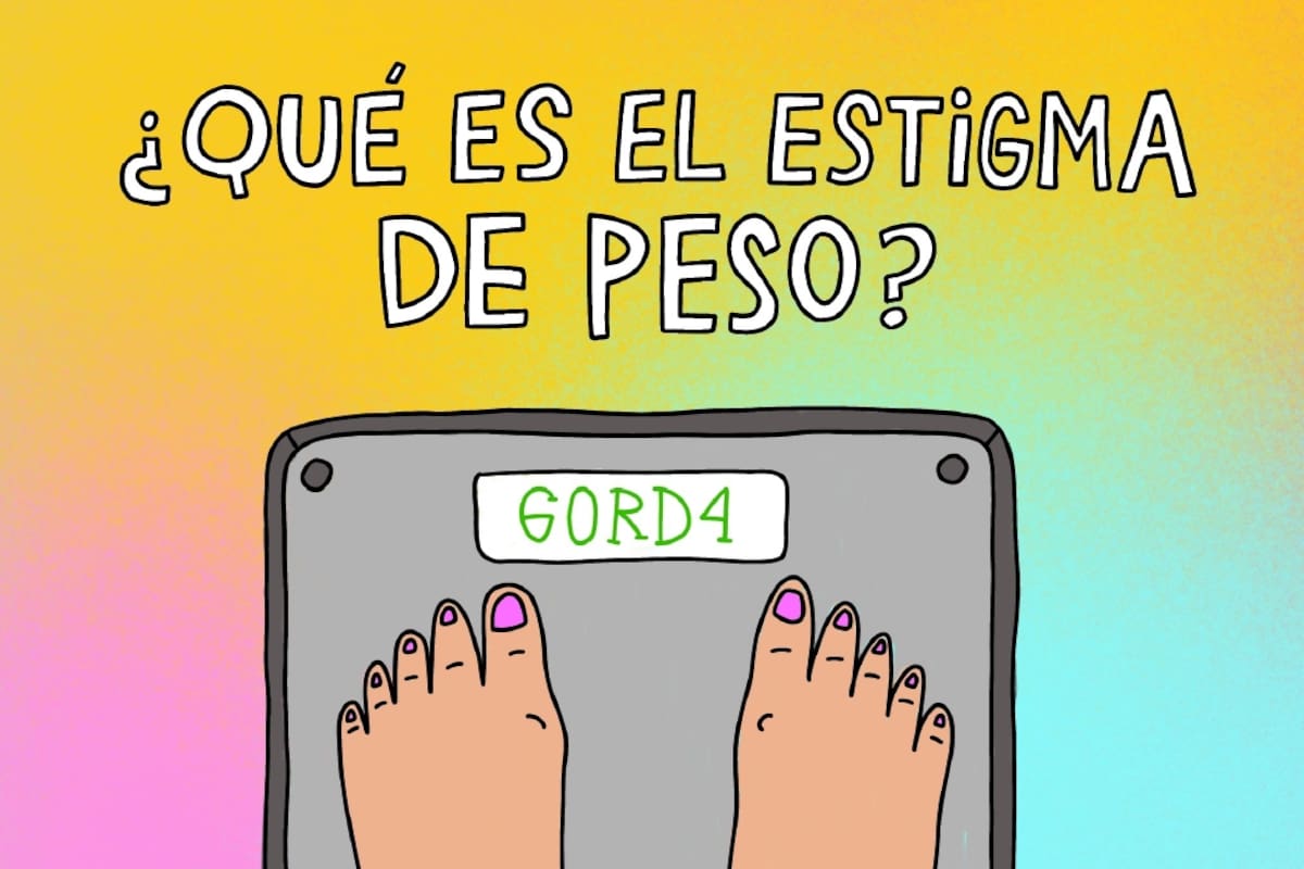 Una de las piezas gráficas de la campaña #NuestrosCuerposLibres contra la gordofobia