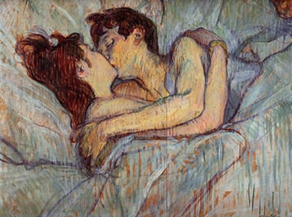 Una de las pinturas de Toulouse Lautrec sobre la vida en los prostíbulos, 1892