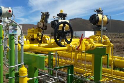 Una de las plantas compresoras de Camuzzi en la Patagonia, similar a la que se rompió