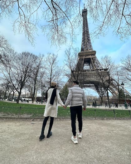 Una de las postales que compartió Julián Álvarez en París