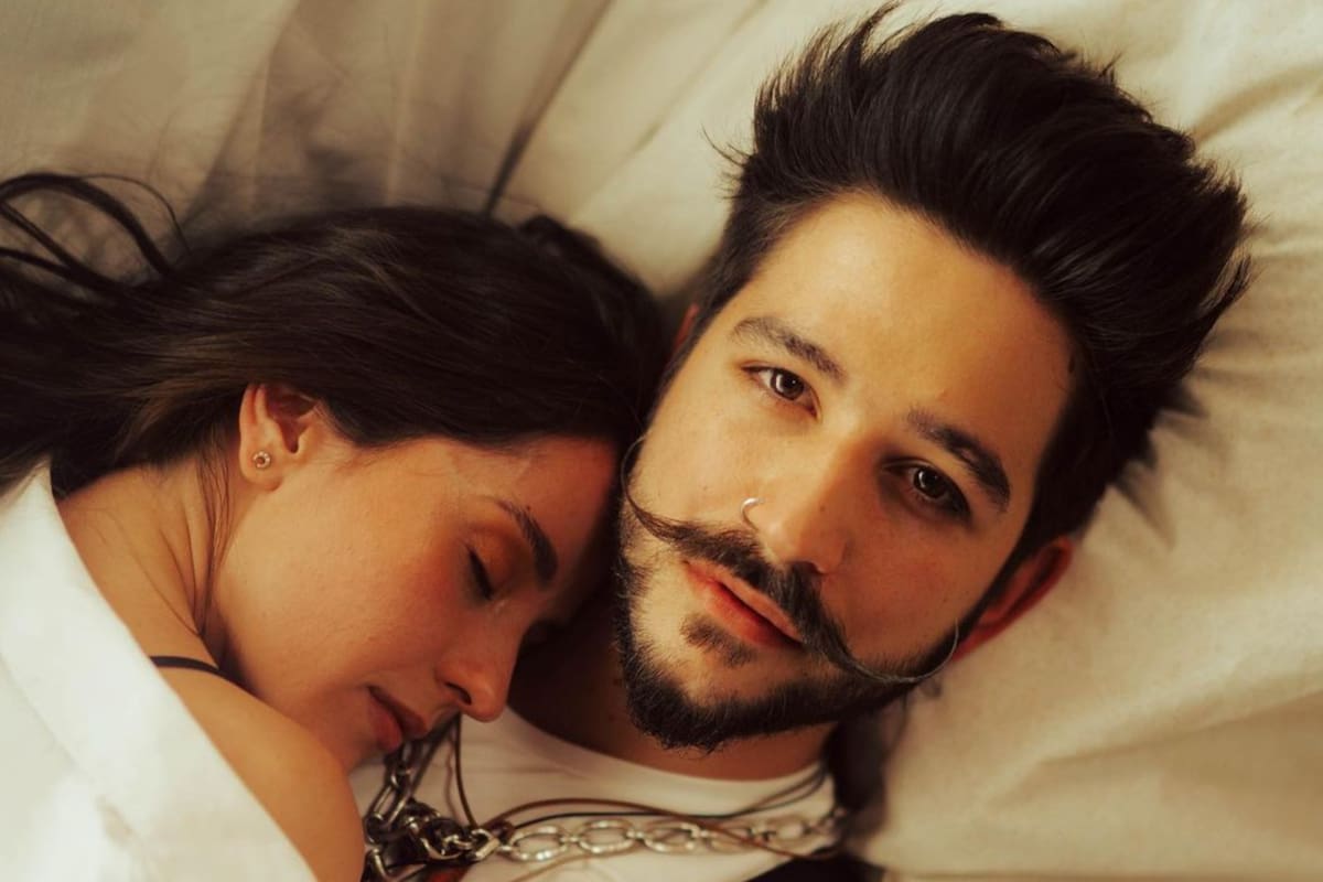 Una de las postales que Evaluna Montaner le dedicó al cantante Camilo por su cumpleaños (Instagram)