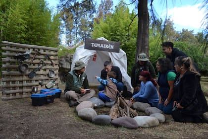 Una de las postas de Guardianes de la Naturaleza en Temaikén.