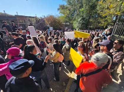 Una de las protesta de padres y madres por los supuestos abusos en el jardín