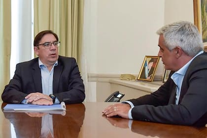 Una de las reuniones entre Alejandro Álvarez, subsecretario de Políticas Universitarias, y Franco Bartolacci, presidente del CIN