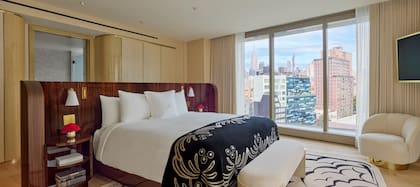 Una de las suites del hotel en Nueva York