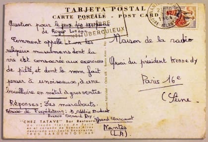 Una de las tantas postales que decoraban el lugar.