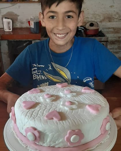 Una de las tortas que entregó Joaquín