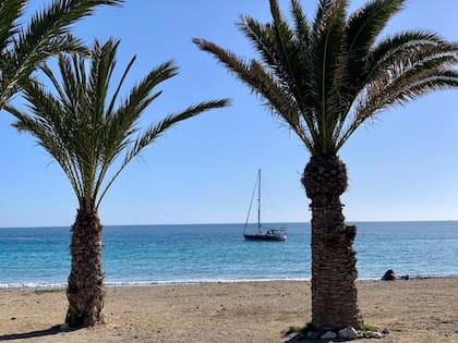 Una de las tranquilas playas de Tabarca.