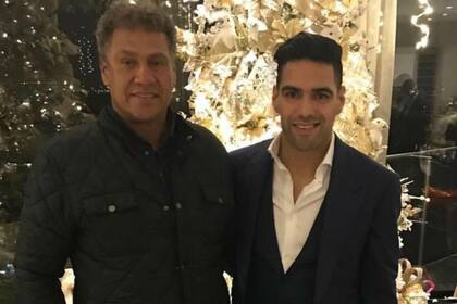Una de las últimas fotos de Falcao junto a su padre