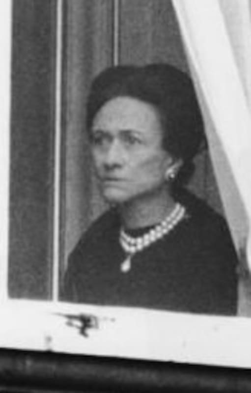 Una de las últimas imágenes conocidas de Wallis Simpson
