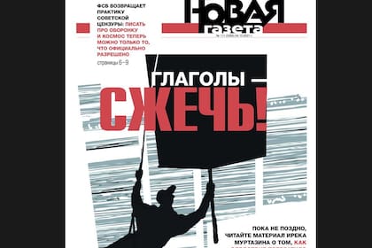 Una de las últimas portadas de Novaja Gazeta