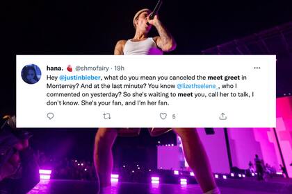 Una de las usuarias que compartió la cancelación del meet and greet con Justin recibió múltiples reacciones
