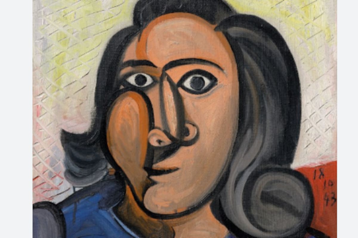 Una de las versiones de "Cabeza de una mujer" pintadas por el artista español