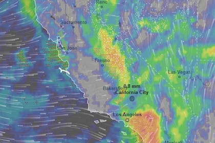 Una densa nubosidad se aproxima a las costas de California y ocasionará lluvias en los próximos días