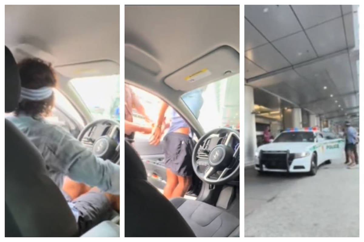 Una discusión entre un chofer de Uber y un policía por una tarjeta de seguro terminó de la peor manera (Tik Tok)