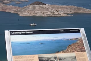 El lago Mead en el río Colorado alcanza su nivel más bajo en la historia
