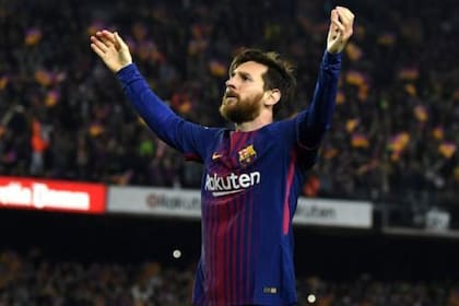 Una emblemática foto de Messi ante Real Madrid