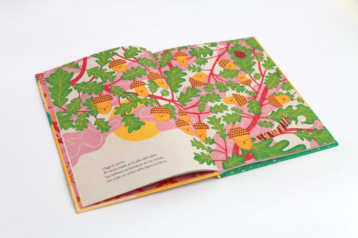 Una escena de "¡A viajar, semillas!", de Lorena Ruiz, publicado por Periplo