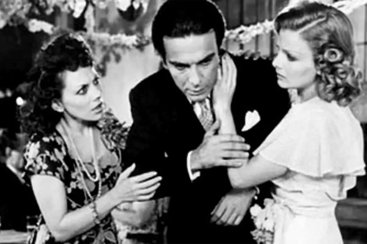 Una escena de Boquitas pintadas, de 1974, dirigida por Leopoldo Torre Nilsson, con Isabel Pisano, Alfredo Alcón y Marta González