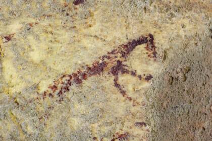 Una escena de caza pintada hace 43.900 años en Indonesia