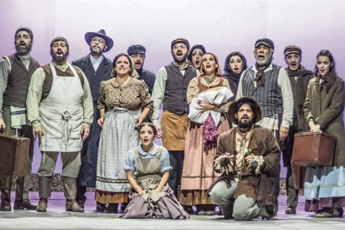 Una escena de El violinista en el tejado