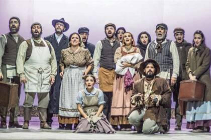 Una escena de El violinista en el tejado