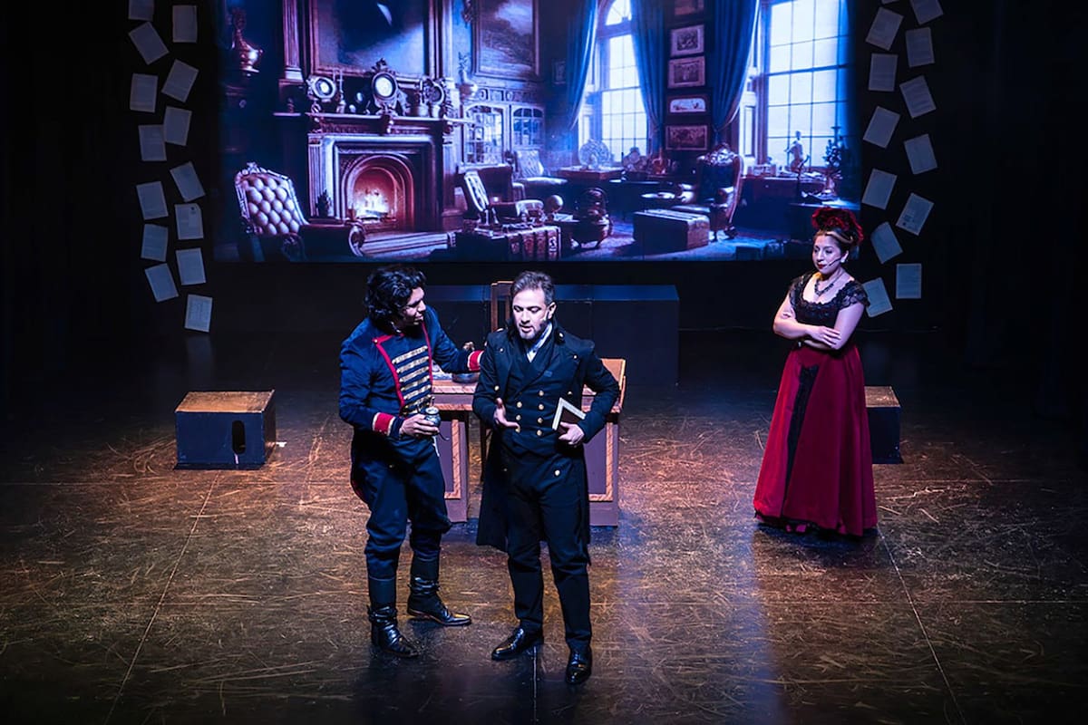 Una escena de la obra Alberdi, el musical
