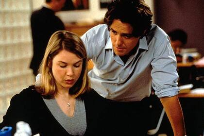 Una escena de la película que inició la saga: El diario de Bridget Jones