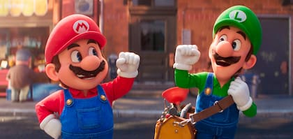 Una escena de la película "The Super Mario Bros. Movie". Foto proveída por Nintendo y Universal Studios (Nintendo y Universal Studios, via AP)
