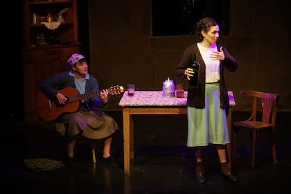 Una escena de La teta, en El camarín de las musas