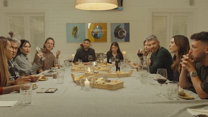 Una escena de Los Tinelli, que inaugura el género del "reality familiar"