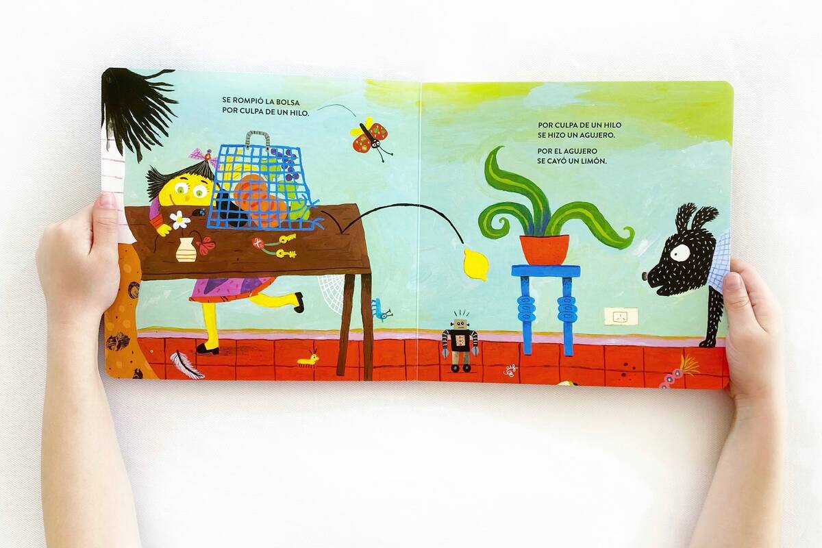 Una escena de "Por culpa de un hilo", de Laura Wittner