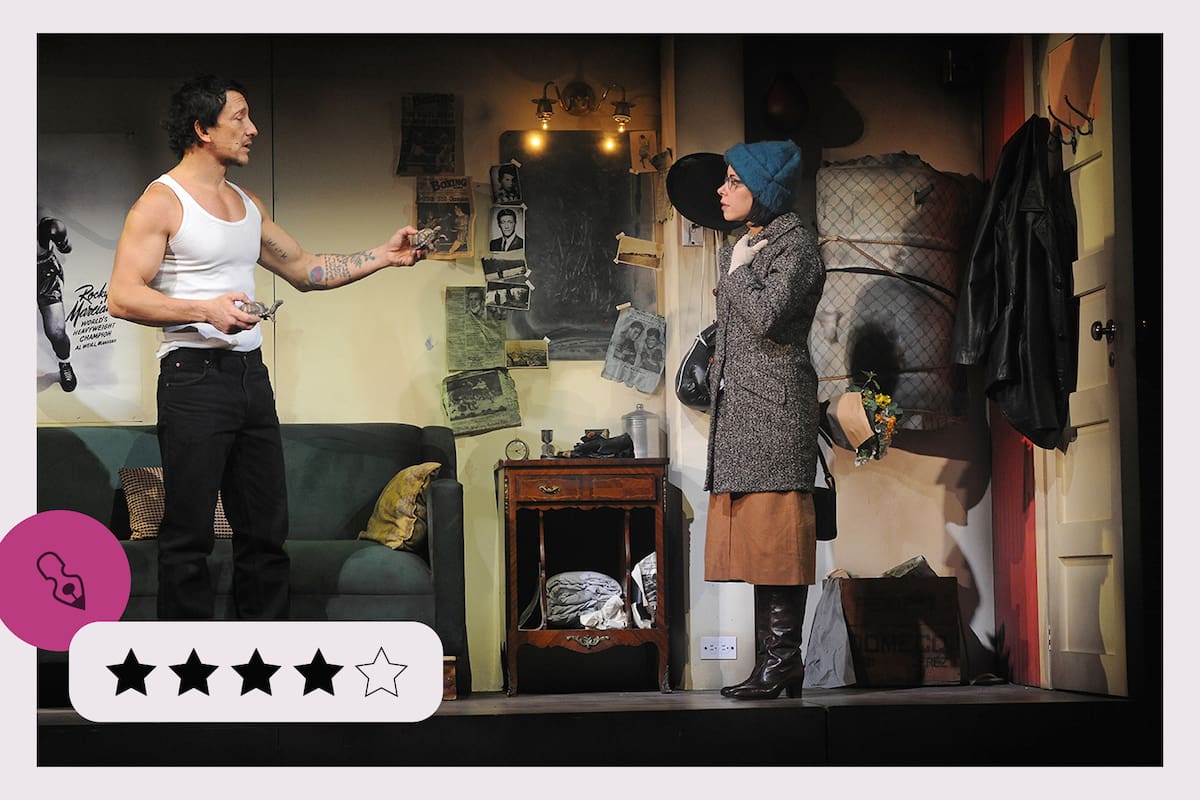 Una escena de Rocky, en el Lola Membrives: Nico Vázquez y Dai Fernández, en una sólida composición de sus personajes