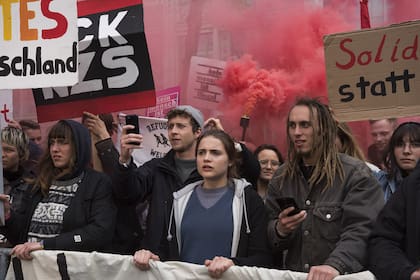 Una escena de Y mañana el mundo entero, ejemplo reciente del thriller político en el cine