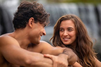 Una escena del comienzo de Génesis, la telenovela bíblica que le está dando muy buenos resultados de rating a Telefé