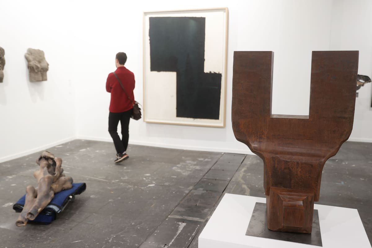 Una escultura de Eduardo Chillida, expuesta por la galería Carreras Mugica, fue la pieza más cara de esta edición de la feria, con un valor estimado en 3,7 millones de euros