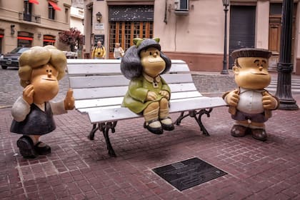 Una escultura de Mafalda en San Telmo