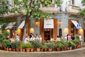 Una esquina del barrio de Salamanca, en Madrid; la capital española atrae a muchos inmigrantes