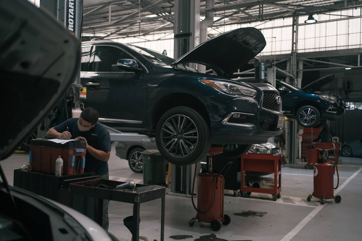 Una estación de servicio Nissan Motor, en Ciudad de México, el 1 de junio de 2020.
Luis Antonio Rojas