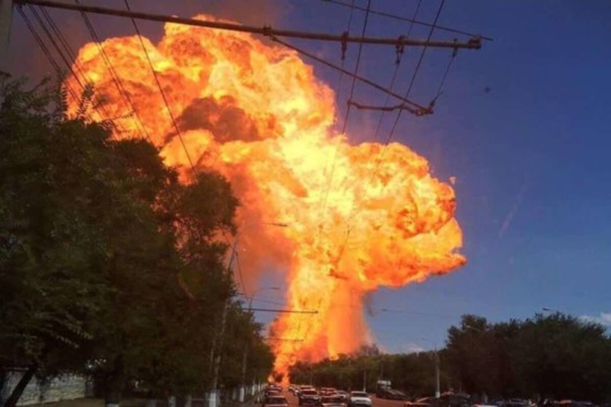 Una estación de servicios explotó y el hecho quedó registrado en un impresionante video