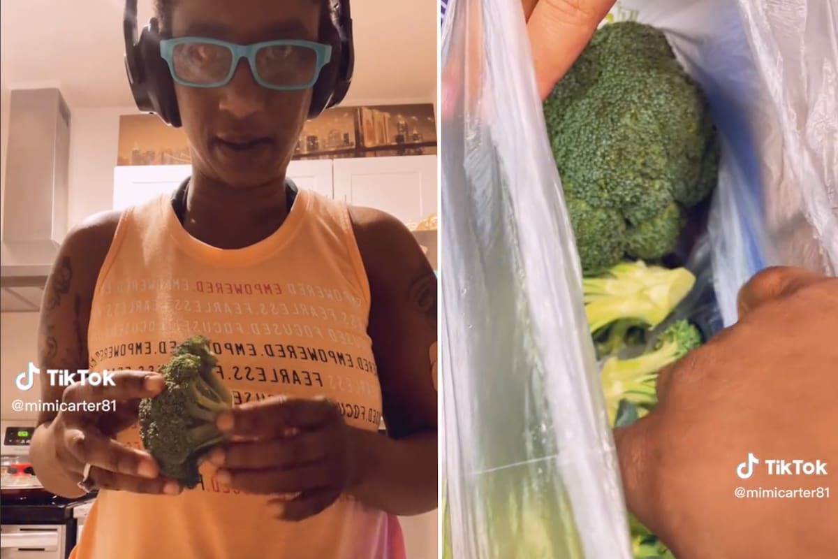 Una estadounidense se volvió viral por su truco para economizar dinero al comprar verduras