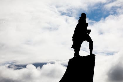 Una estarua de Erikson en Reikiavik, Islandia. (Odd Andersen/AFP/Getty Images)