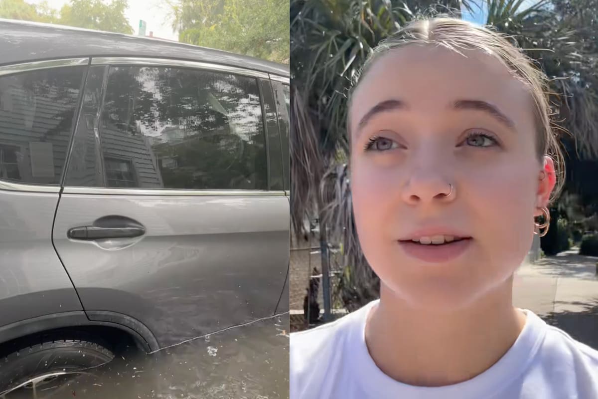 Una estudiante en Charleston encontró su auto arrastrado por la inundación y tenía múltiples infracciones de tránsito