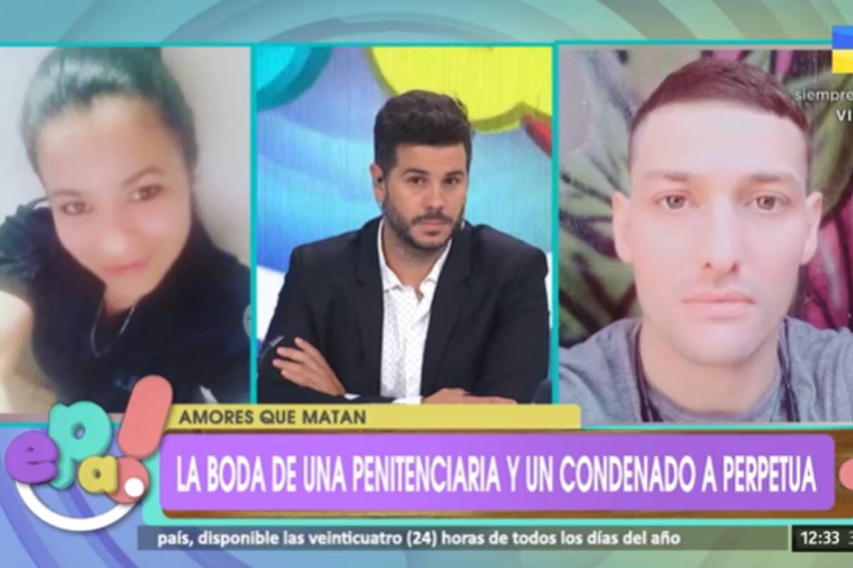 Una exagente del servicio penitenciario entabló una relación con un preso y anunciaron que se casan (Foto: Captura)