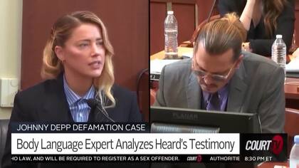 Una experta en lenguaje corporal analizó los gestos de Amber Heard durante su declaración