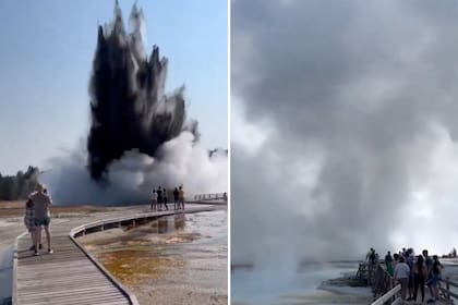 Una explosión hidrotérmica causó destrozos en el Parque Nacional Yellowstone en EE.UU.