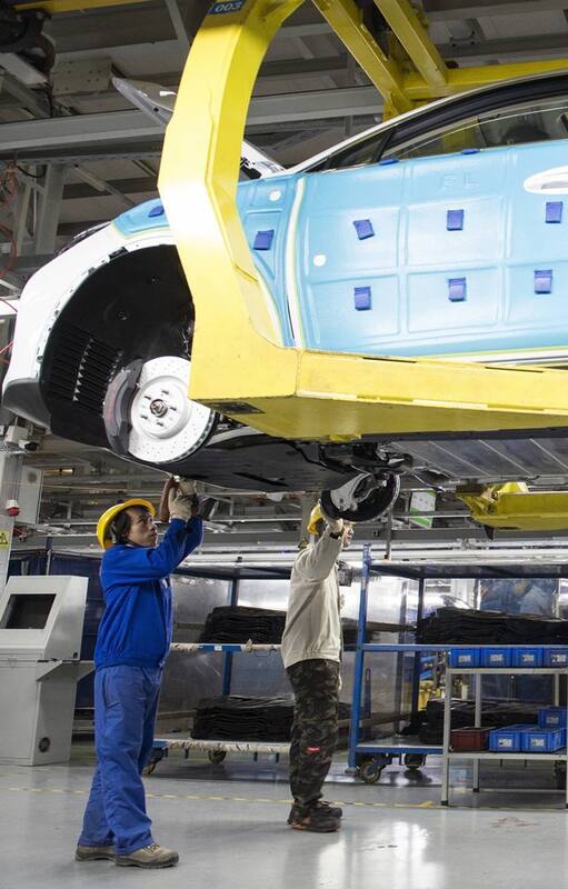 Una fábrica de BYD en Shenzhen, China