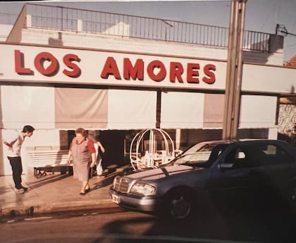 Una fachada típica de las heladerías de Los Amores