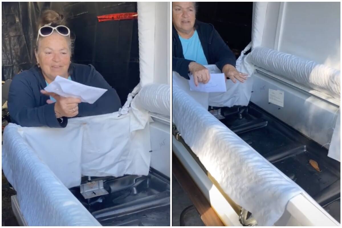 Una familia en Maryland fue sorprendida cuando hallaron objetos de otra persona en un ataúd que adquirieron para decorar en Halloween